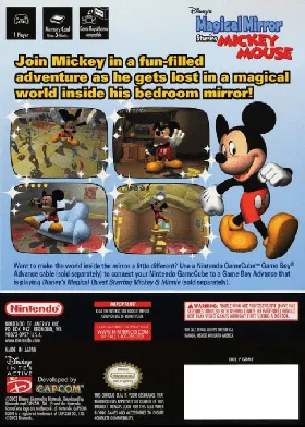 Disney's Magical Mirror Starring Mickey Mouse box cover back